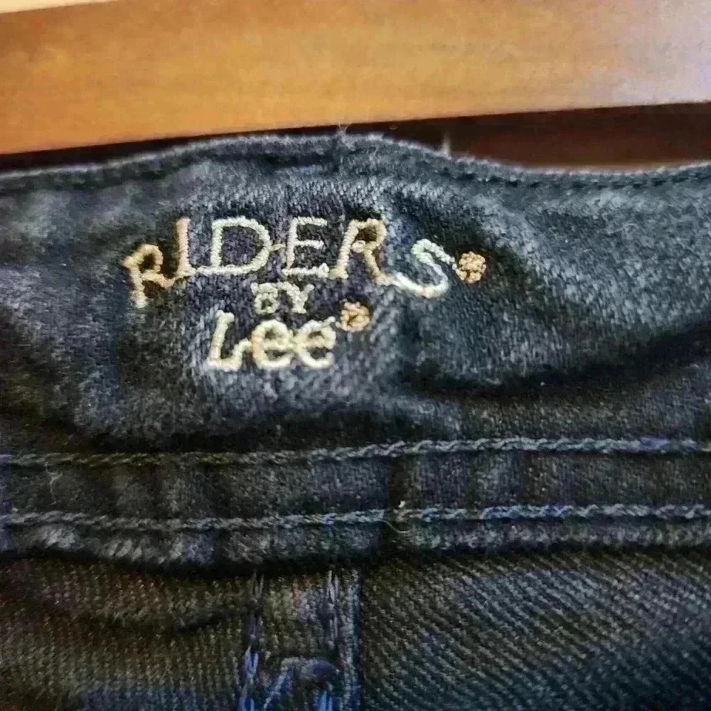 P2013 Riders by Lee black charcoal 14long bootcut jeans - Picture 5 of 7